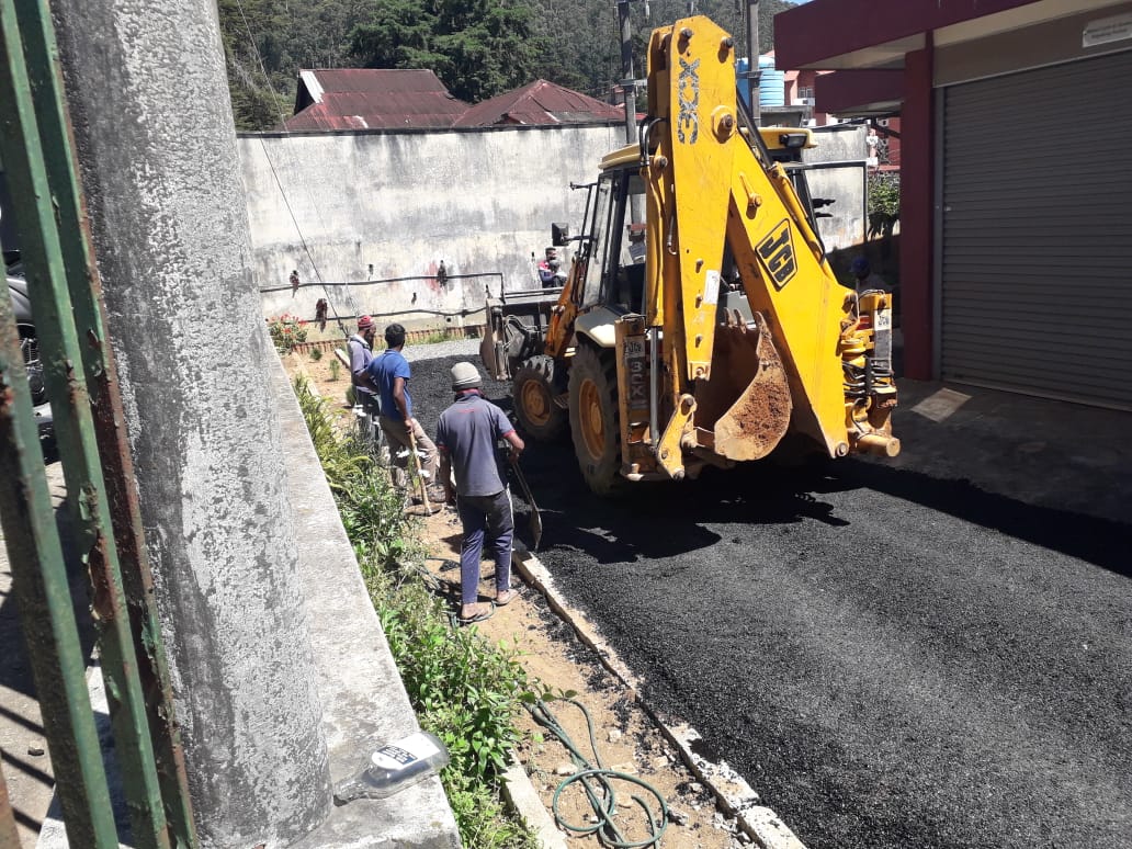 Quality Improvement Activities of Technical College, Nuwaraeliya  – Road Construction in front of “B” Building